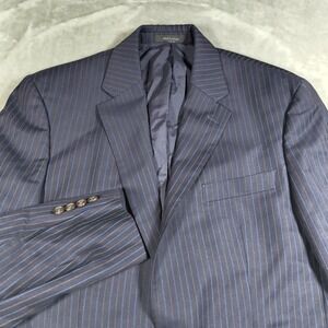 Lauren Ralph Lauren Blazer Mens 38R Blue Pinstripe Wool Sport Coat Old Money